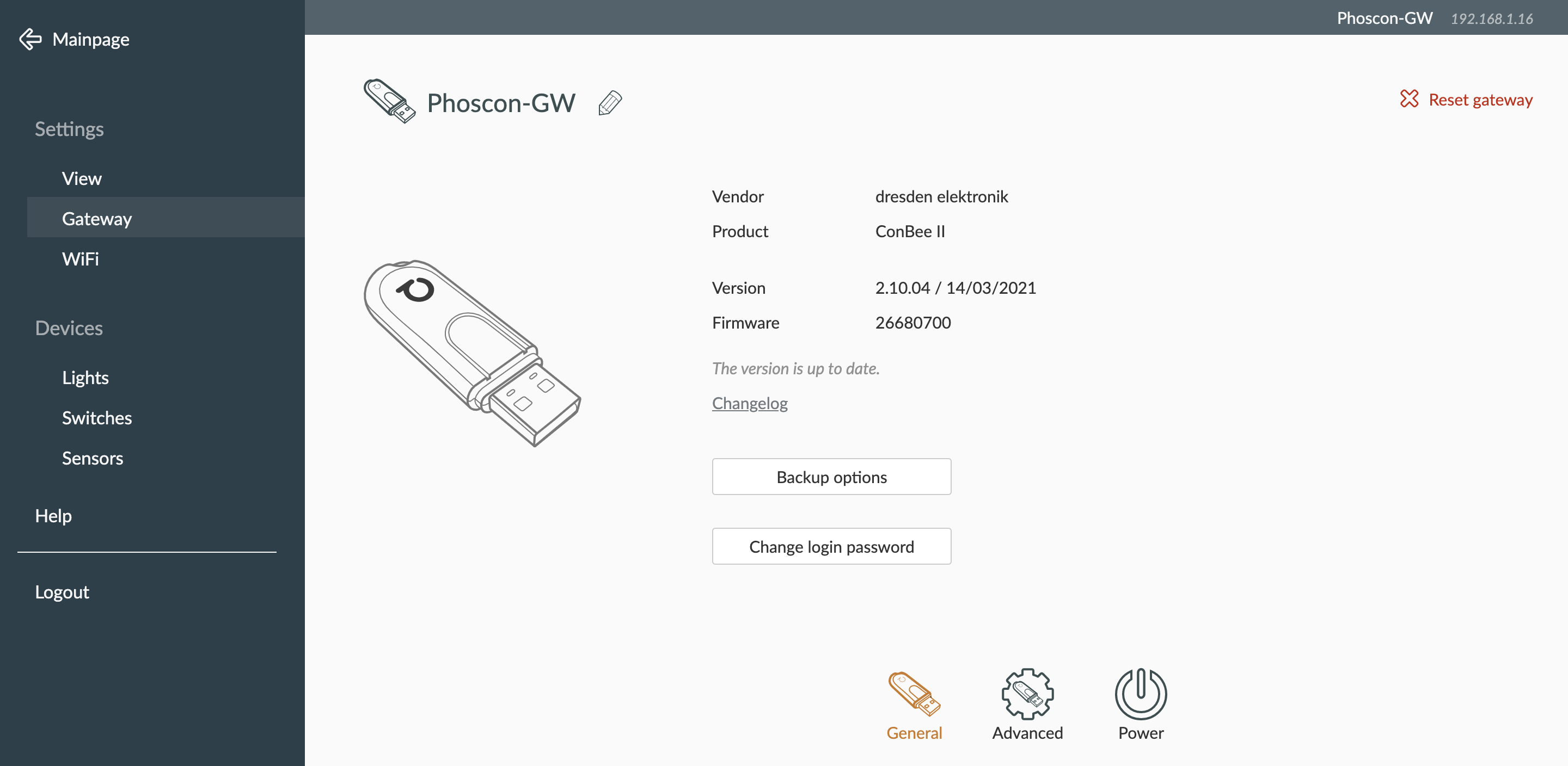 Interface de deconZ